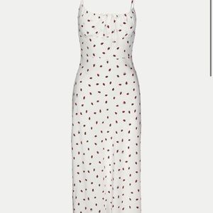 Realisation Par Alba White Strawberry Dress Small